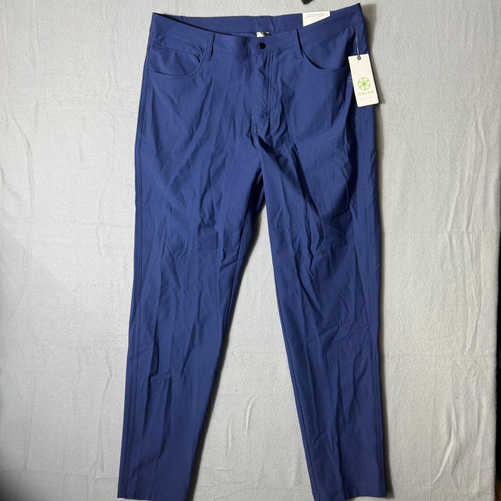 Gaiam Commuter Pant GAM244PA01019 Medieval Blue Mens 34x30 Modern Fit New
